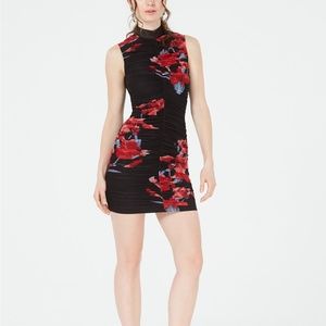 GUESS Greta Ruched Mini Dress
